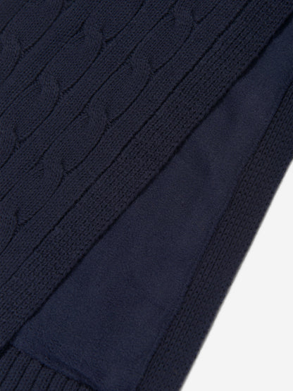 Ralph Lauren Boys Logo Scarf in Navy