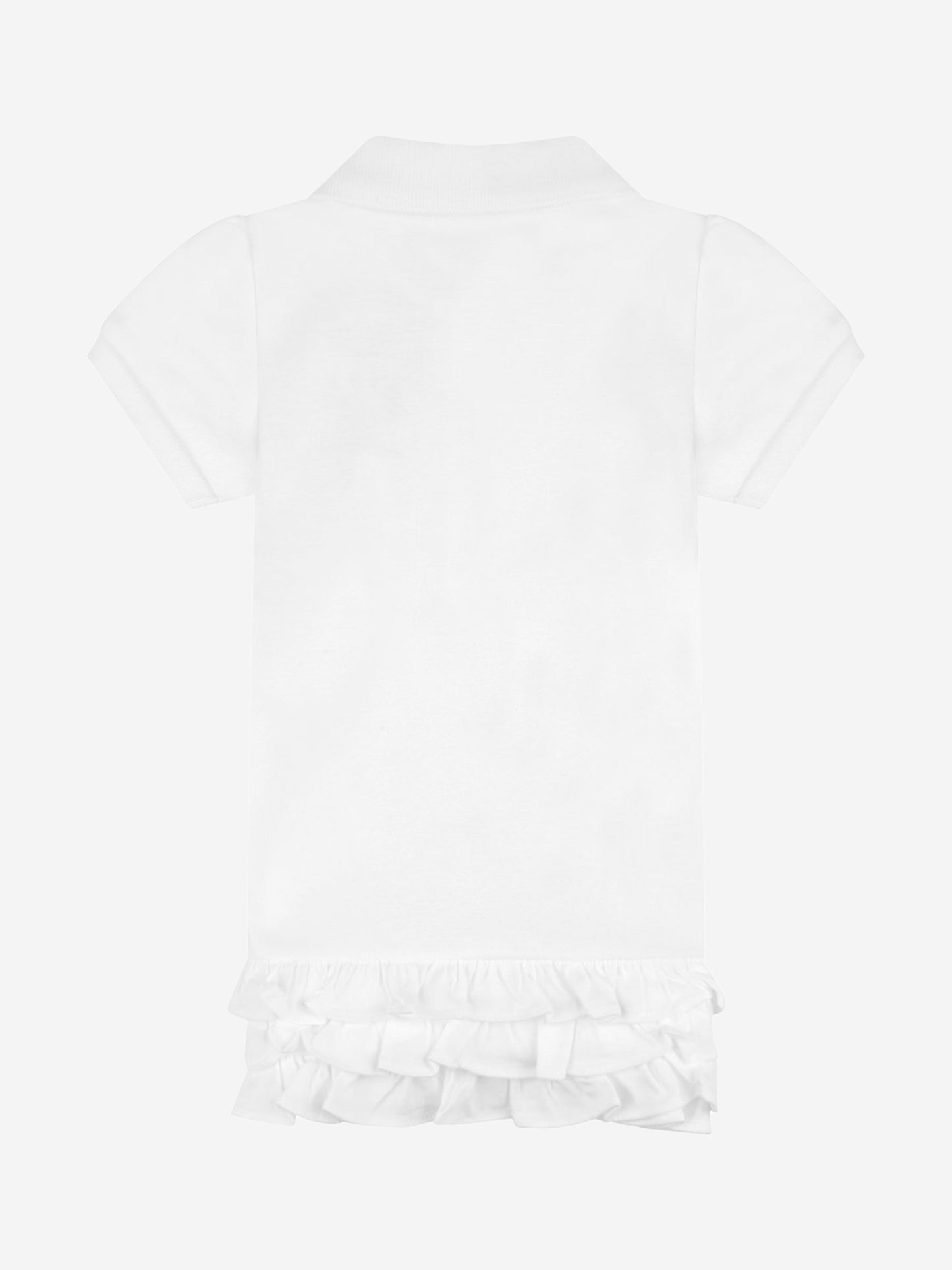 Ralph Lauren Baby Girls Schiffli Polo Dress in White