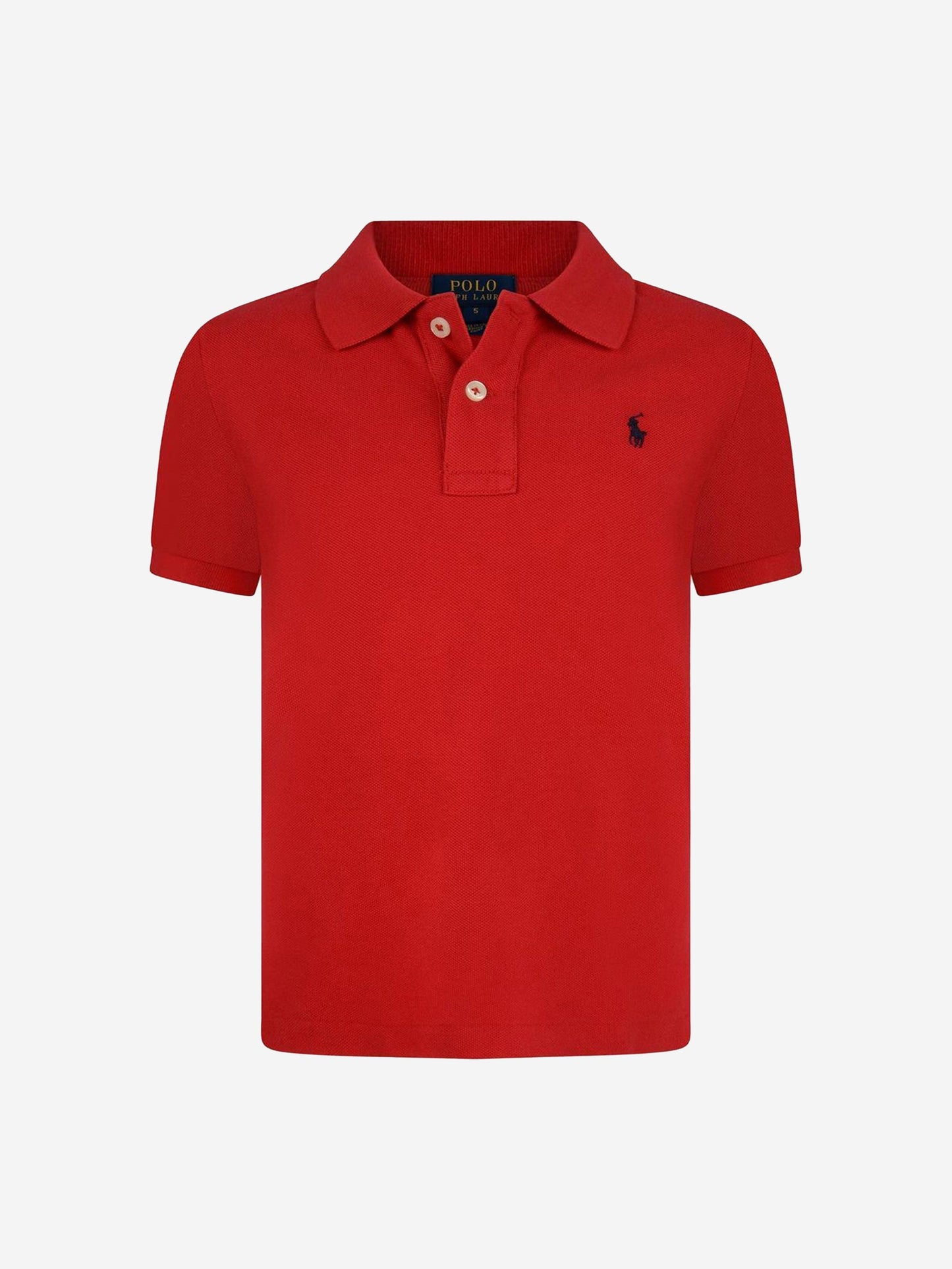 Ralph Lauren 男童红色棉质 Polo 衫