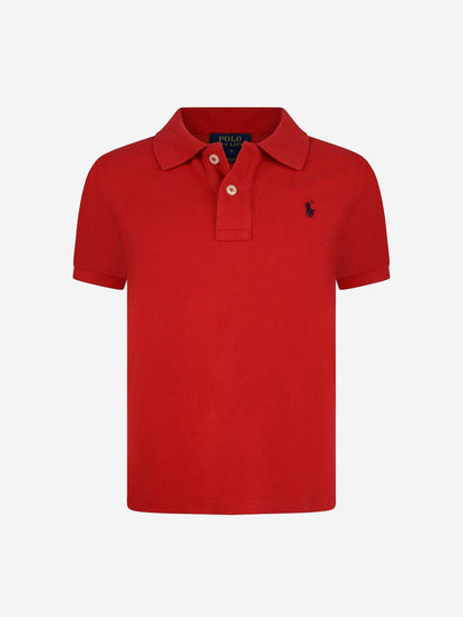 Ralph Lauren 男童红色棉质 Polo 衫