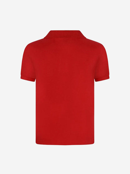 Ralph Lauren 男童红色棉质 Polo 衫