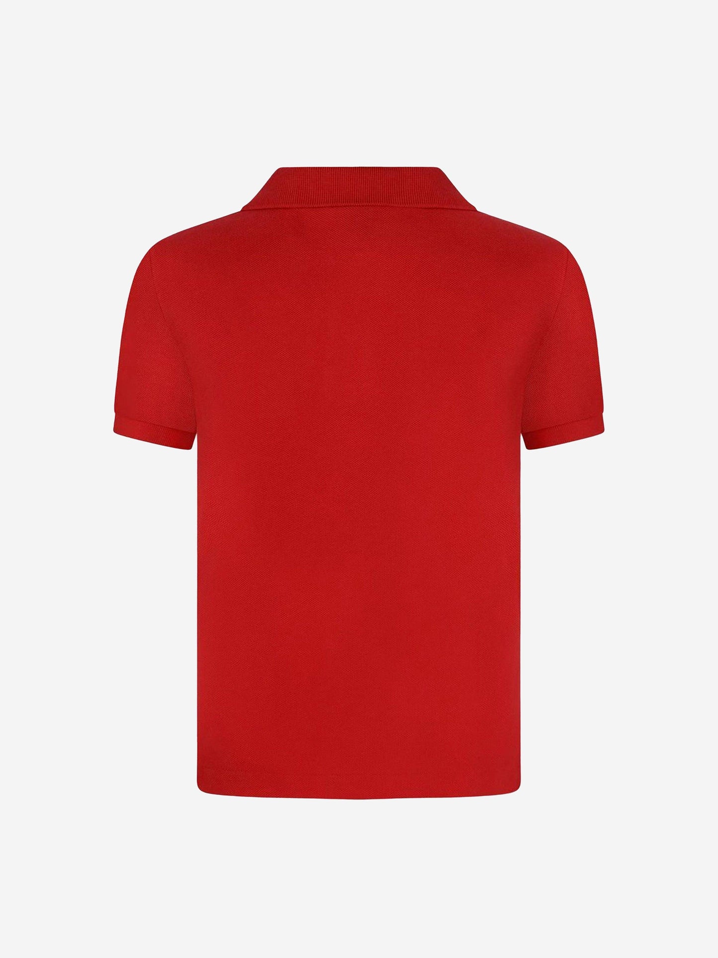 男童红色棉质 Polo 衫