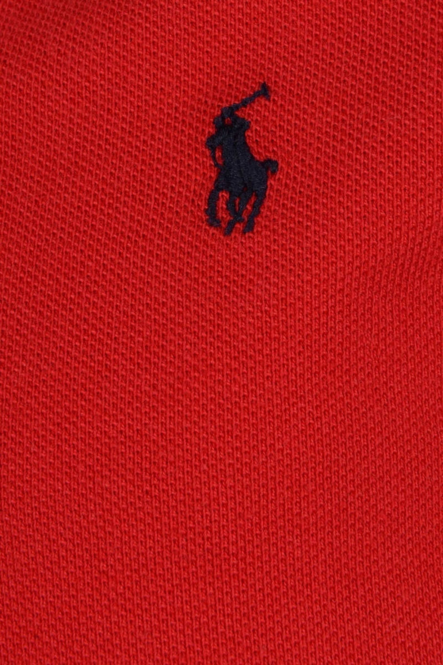 男童红色棉质 Polo 衫