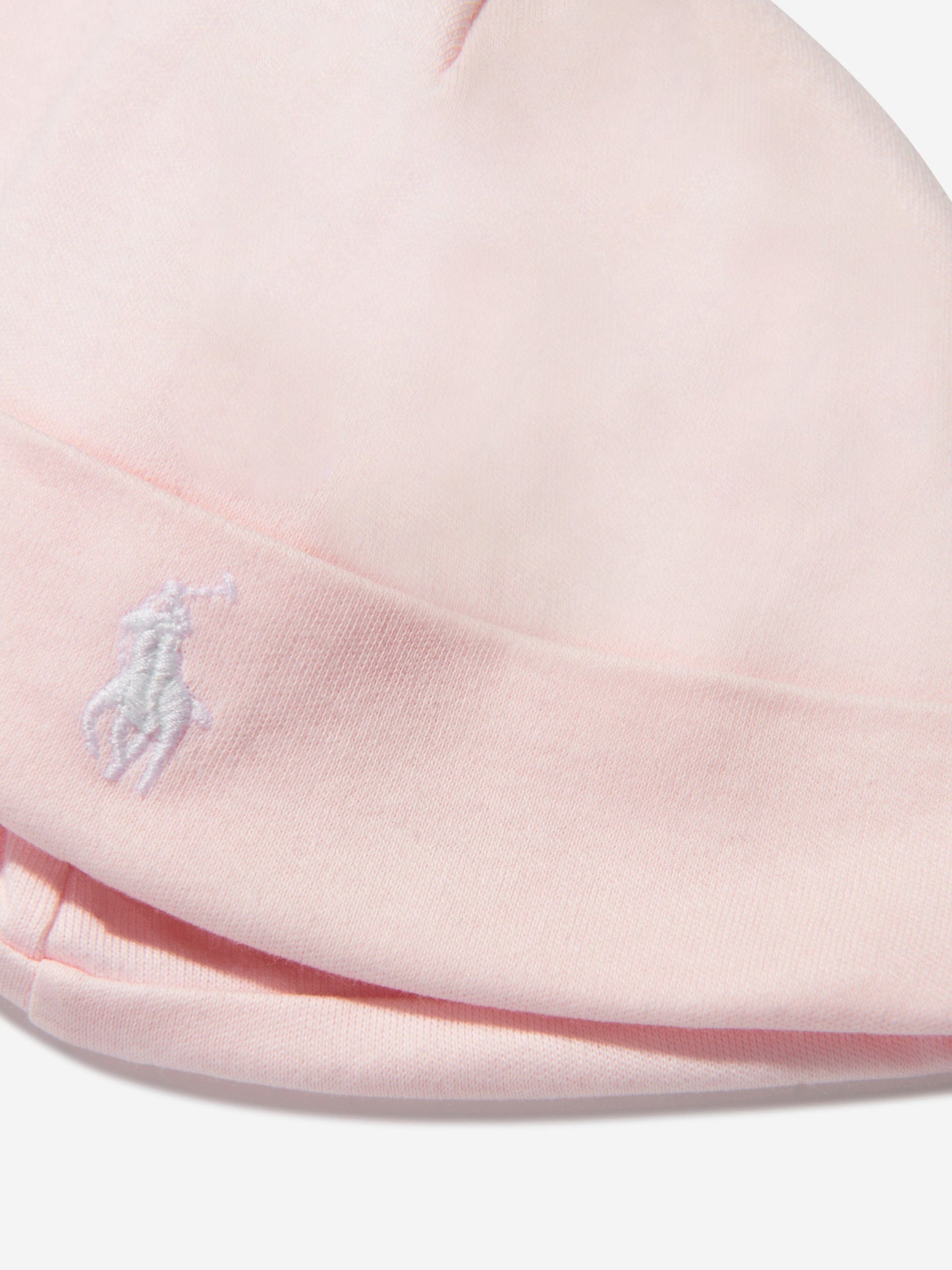 Ralph Lauren 女婴粉色徽标无檐便帽