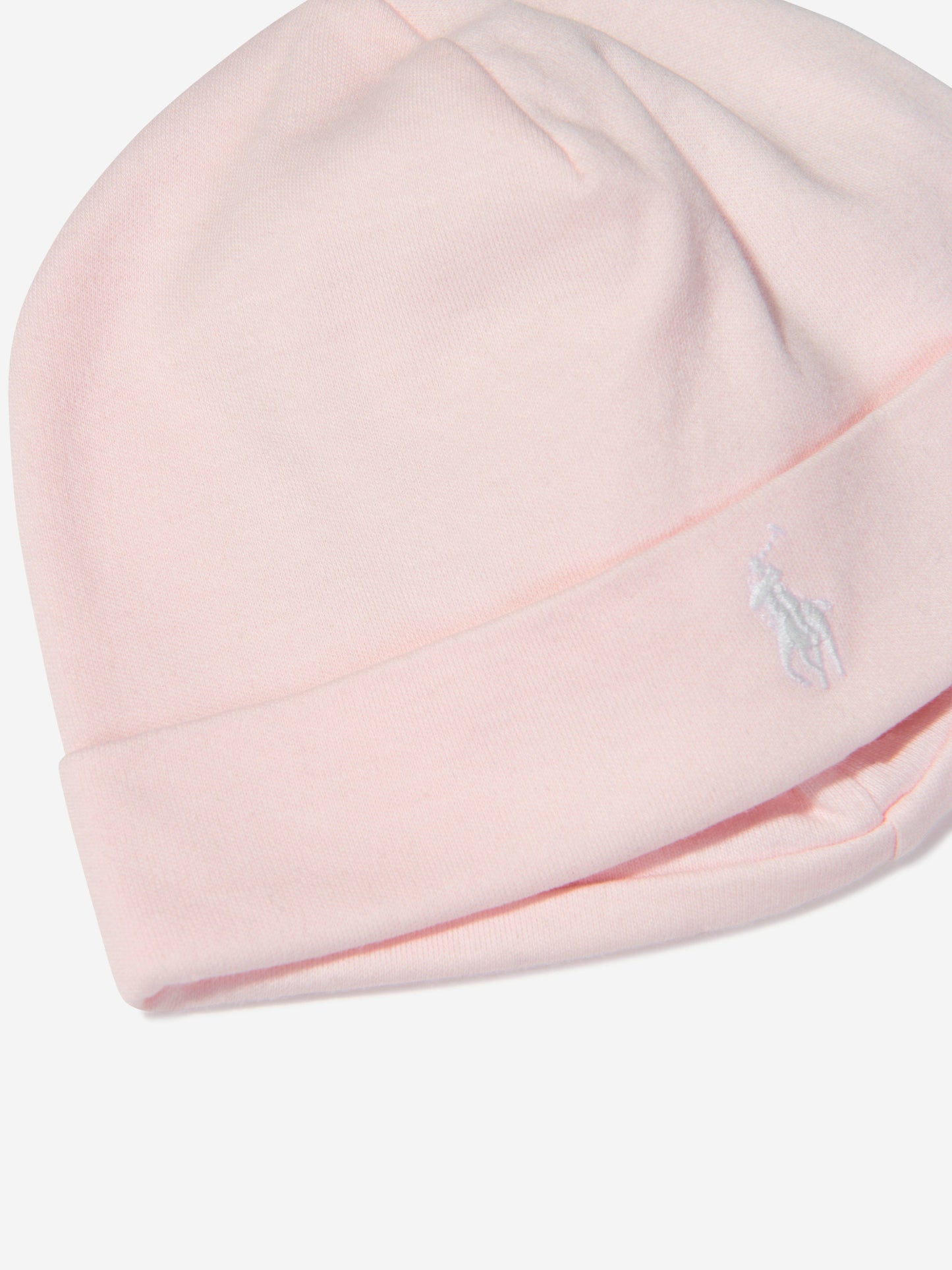 Ralph Lauren 女婴粉色徽标无檐便帽