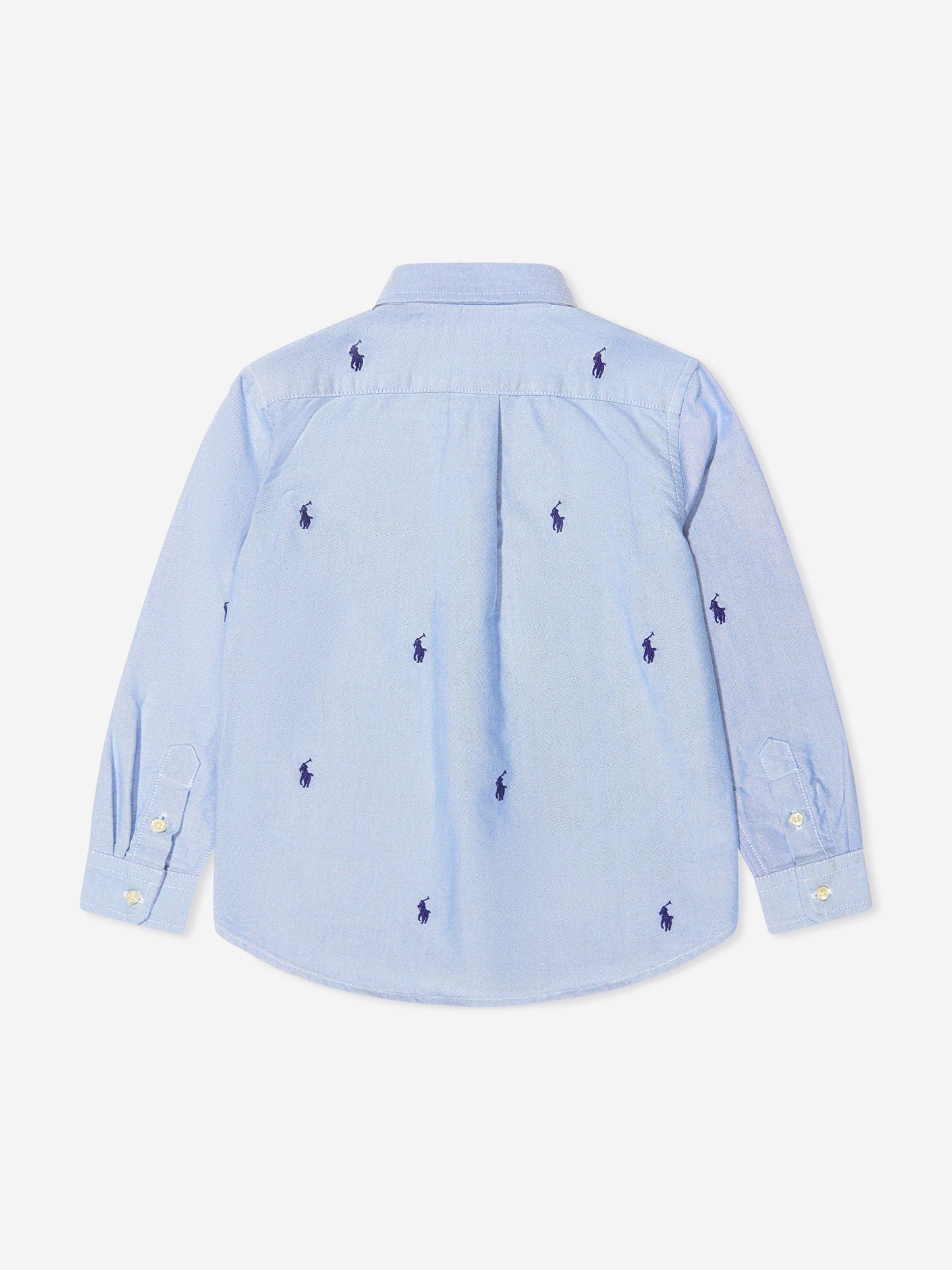Ralph Lauren 男童蓝色徽标衬衫