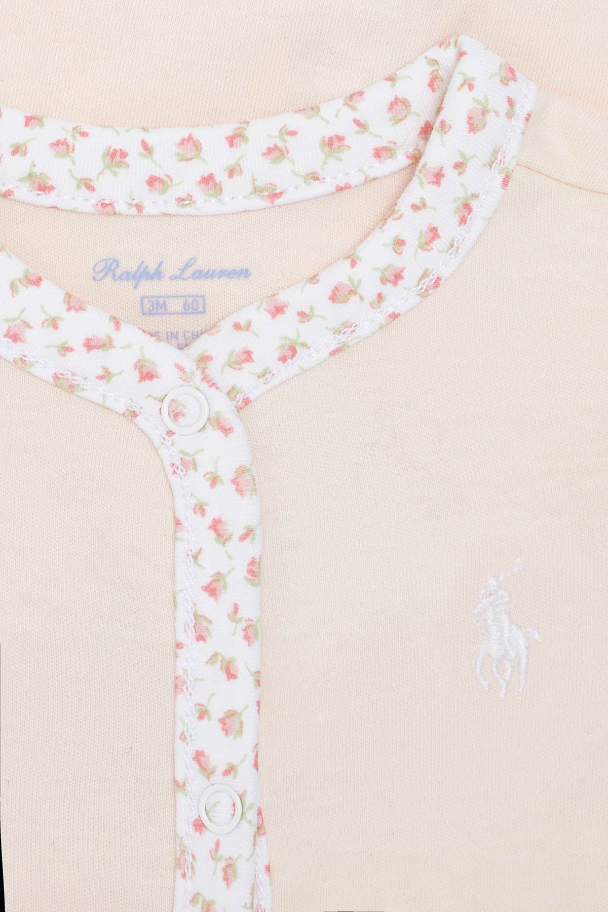 Ralph Lauren 女婴棉质婴儿连体衣（粉色）