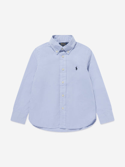 Ralph Lauren 男童修身牛津衬衫（蓝色）