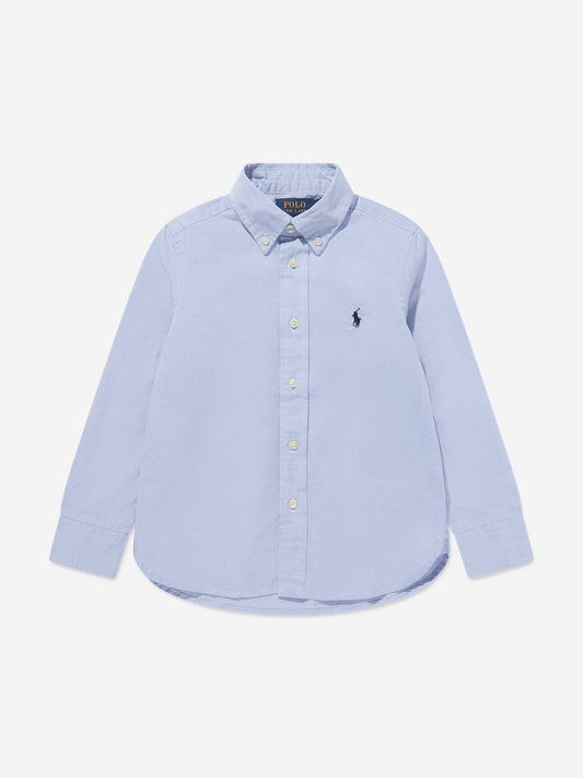 Ralph Lauren 男童修身牛津衬衫（蓝色）