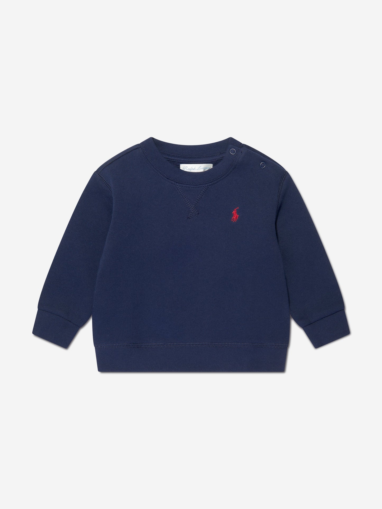 Ralph Lauren 男婴海军蓝徽标运动衫