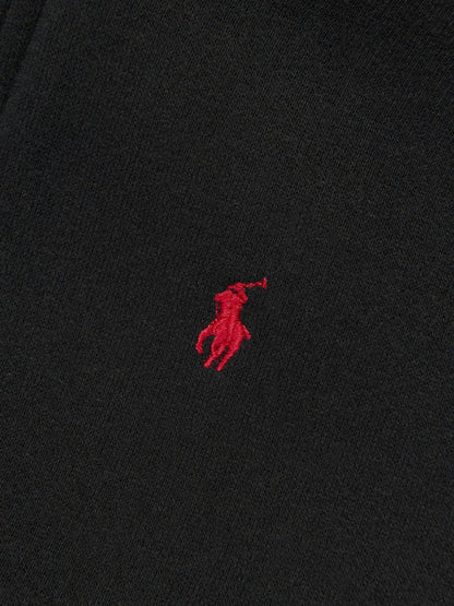 Ralph Lauren Boys Logo Zip Up Hoodie in Black