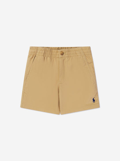 Ralph Lauren 男童米色斜纹棉布短裤