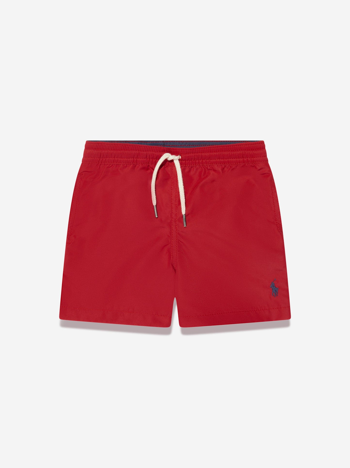 Ralph Lauren 男童红色徽标泳裤