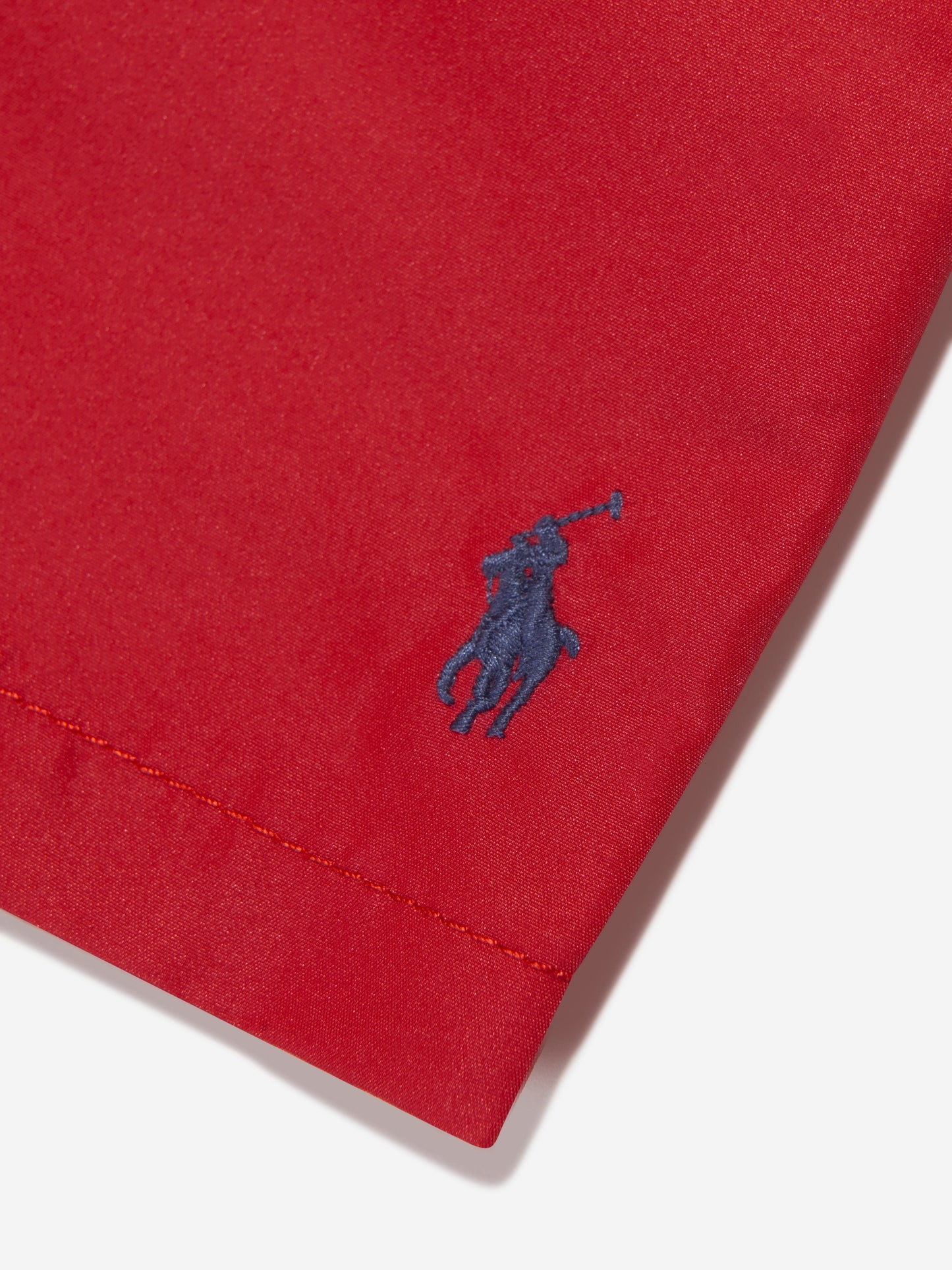 Ralph Lauren 男童红色徽标泳裤