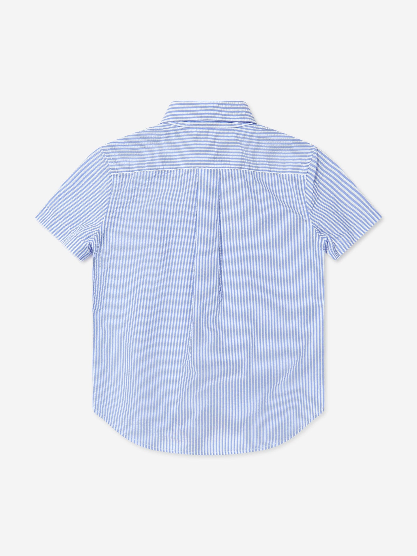 Ralph Lauren 男童蓝色短袖衬衫