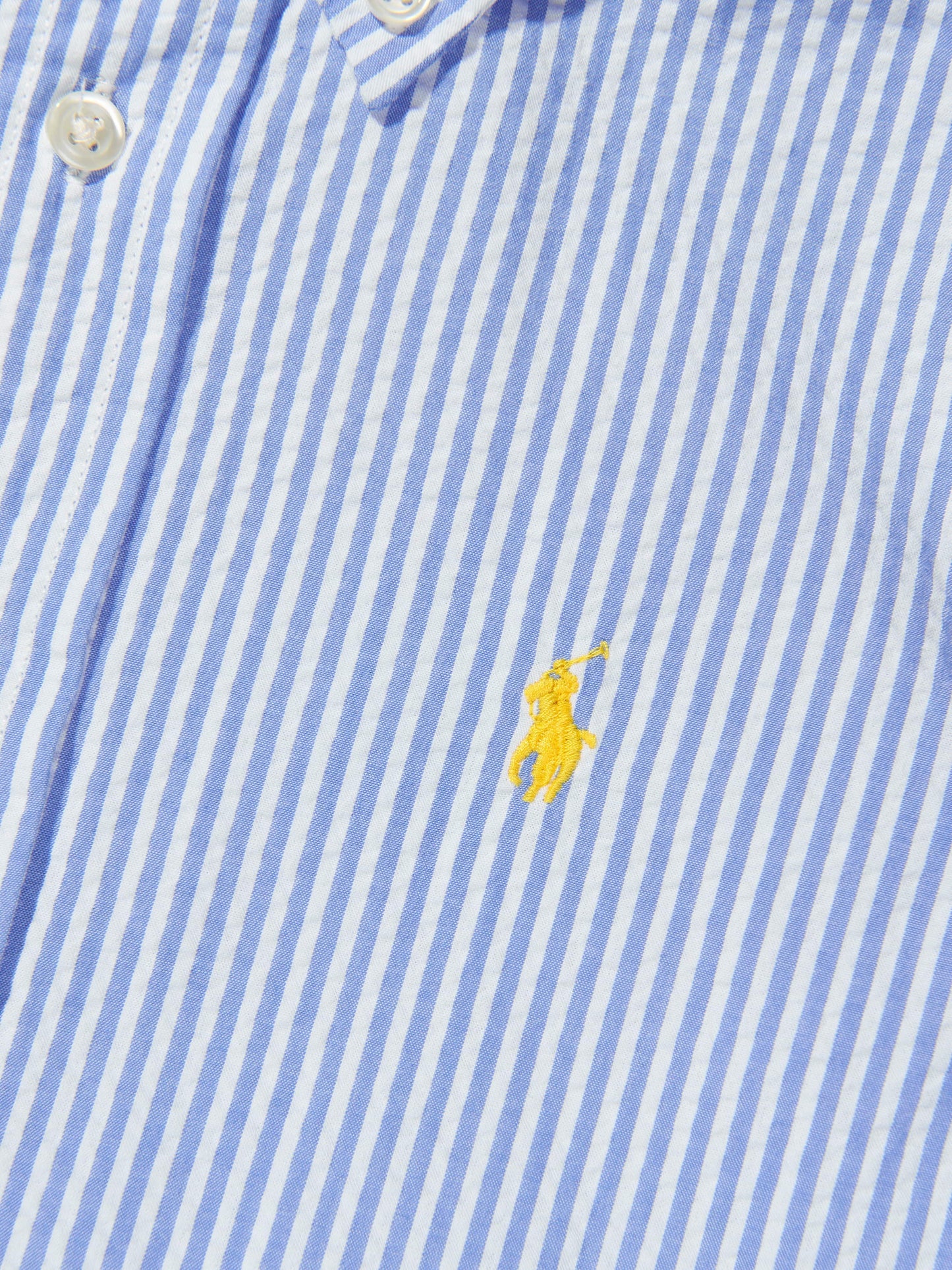 Ralph Lauren 男童蓝色短袖衬衫