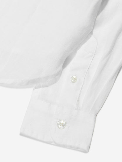 Ralph Lauren 女童白色徽标衬衫