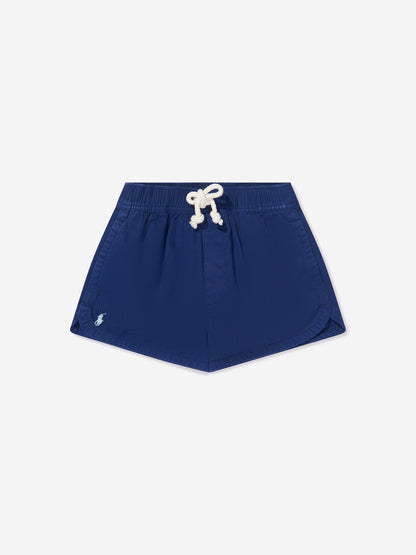 Ralph Lauren 女童 Prepster Logo 短裤（海军蓝）