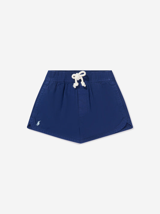 Ralph Lauren 女童 Prepster Logo 短裤（海军蓝）