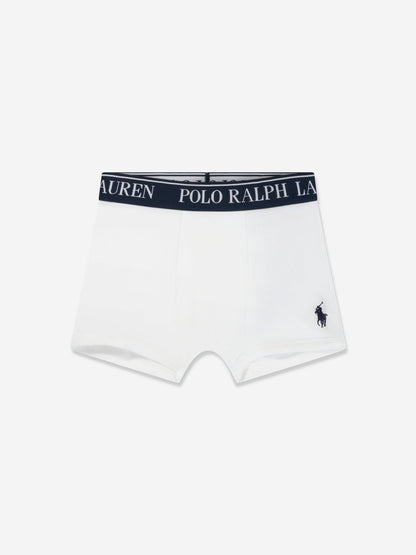 Ralph Lauren Boys 3 Pack Boxer Shorts Set in White