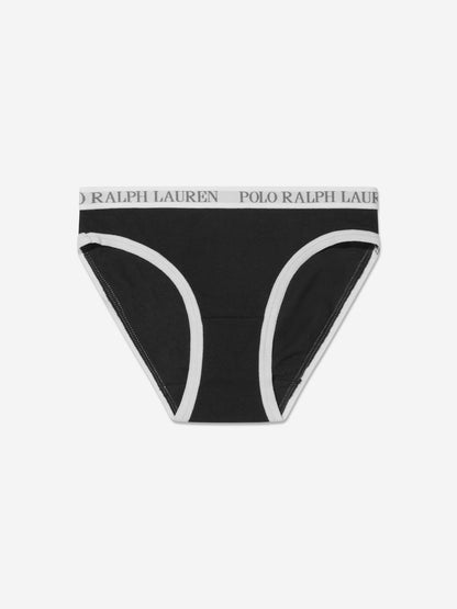 Ralph Lauren Girls 3 Pack Bikini Brief Set in White