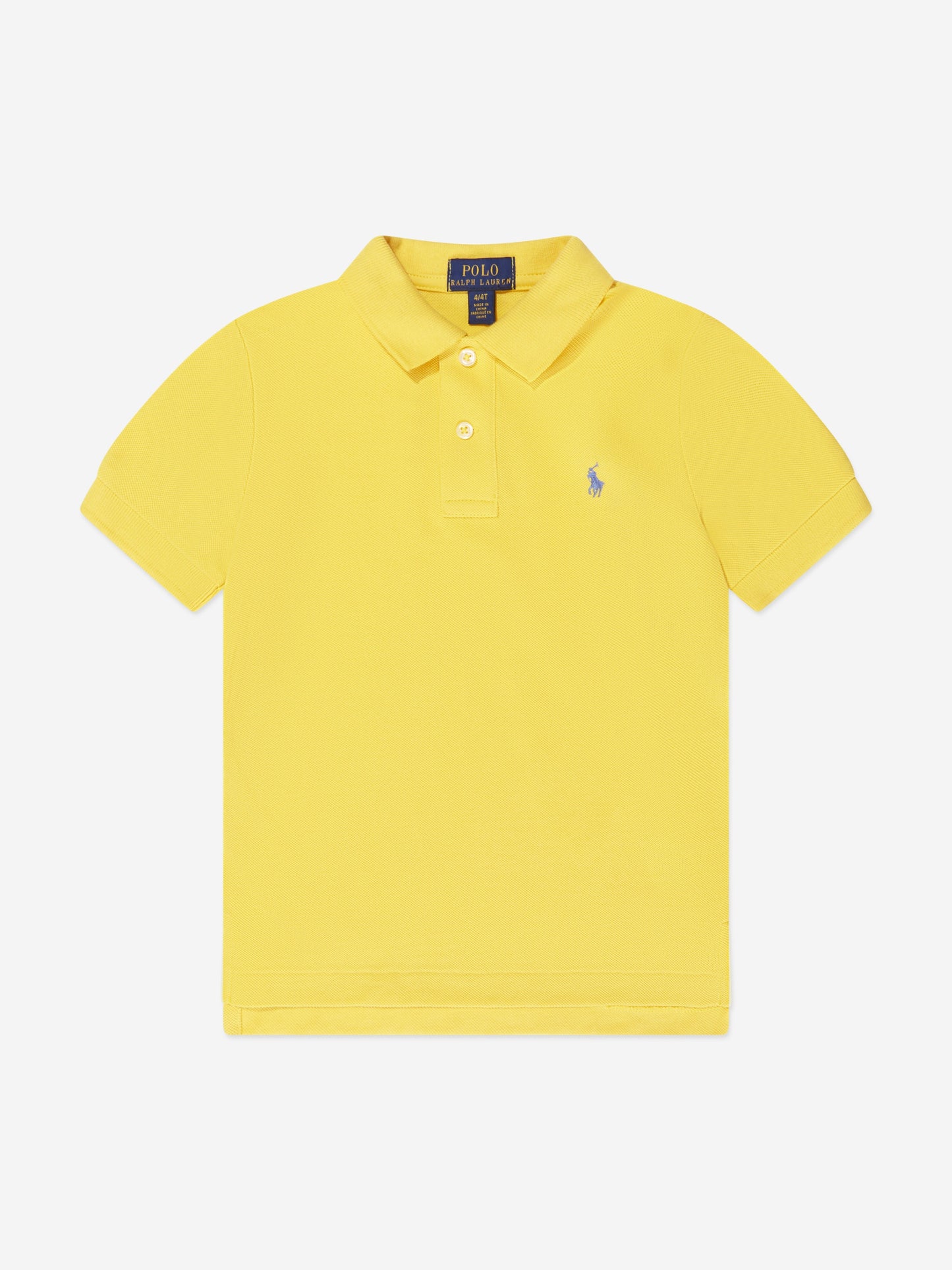 男童黄色徽标 Polo 衫