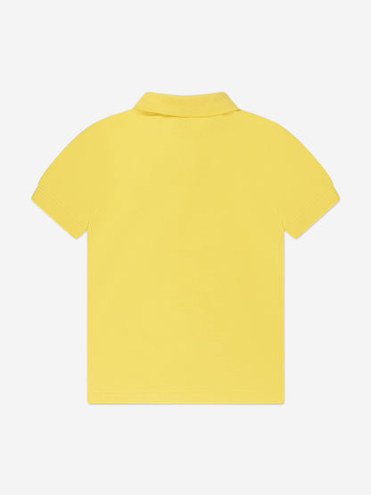 男童黄色徽标 Polo 衫