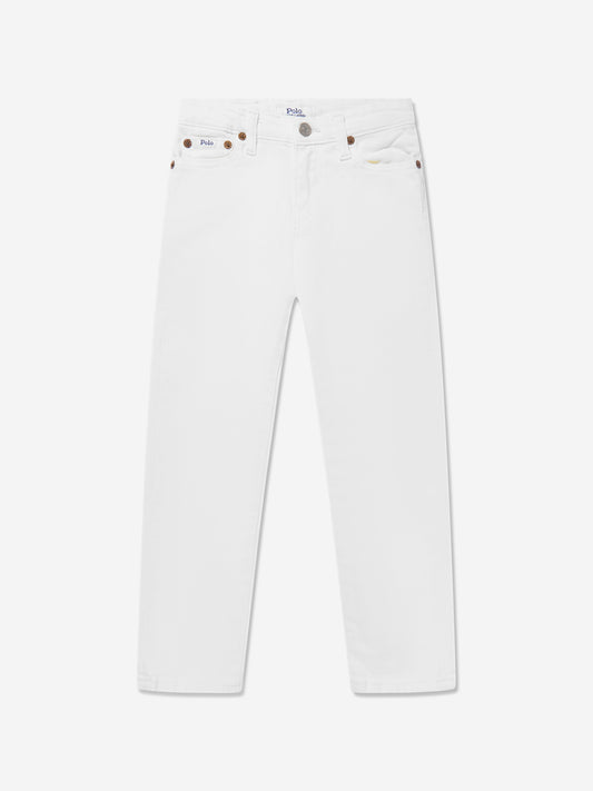 Ralph Lauren 男童修身 Sullivan 牛仔裤（白色）