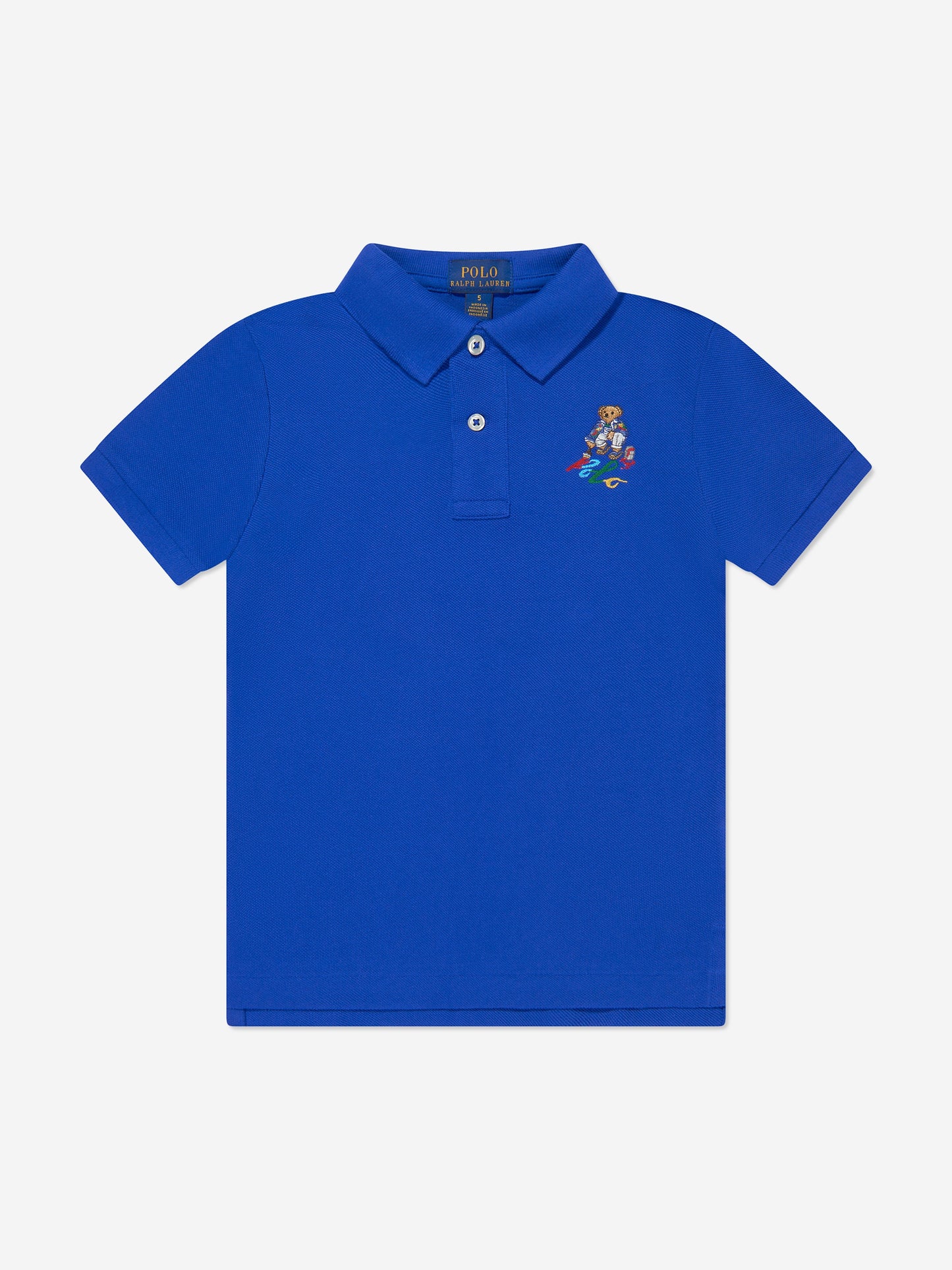 男孩蓝色小熊 Polo 衫