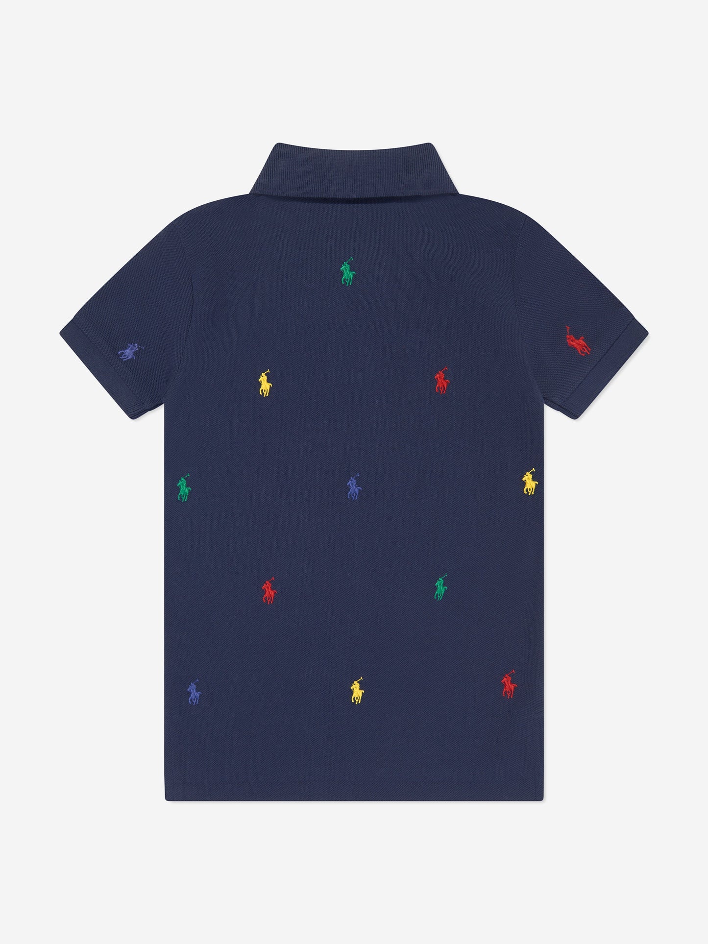 男童海军蓝徽标 Polo 衫