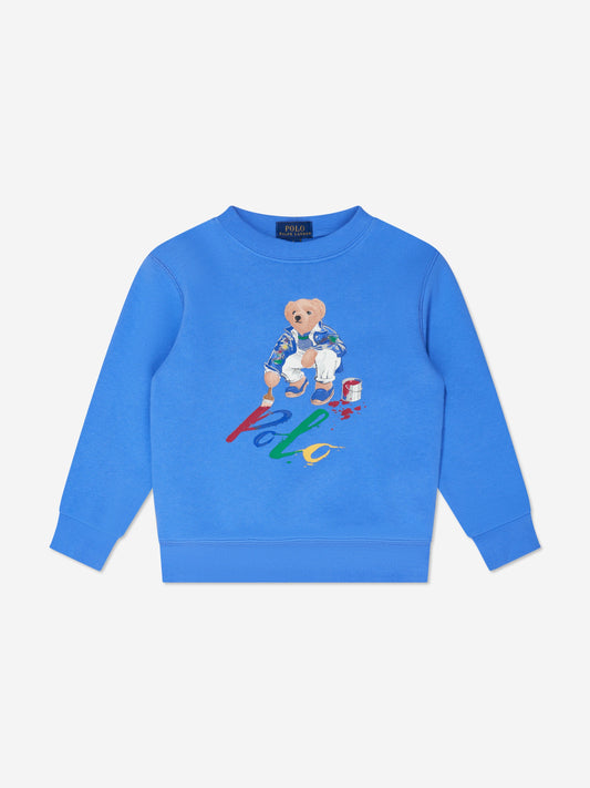 男童蓝色 Polo Bear 运动衫