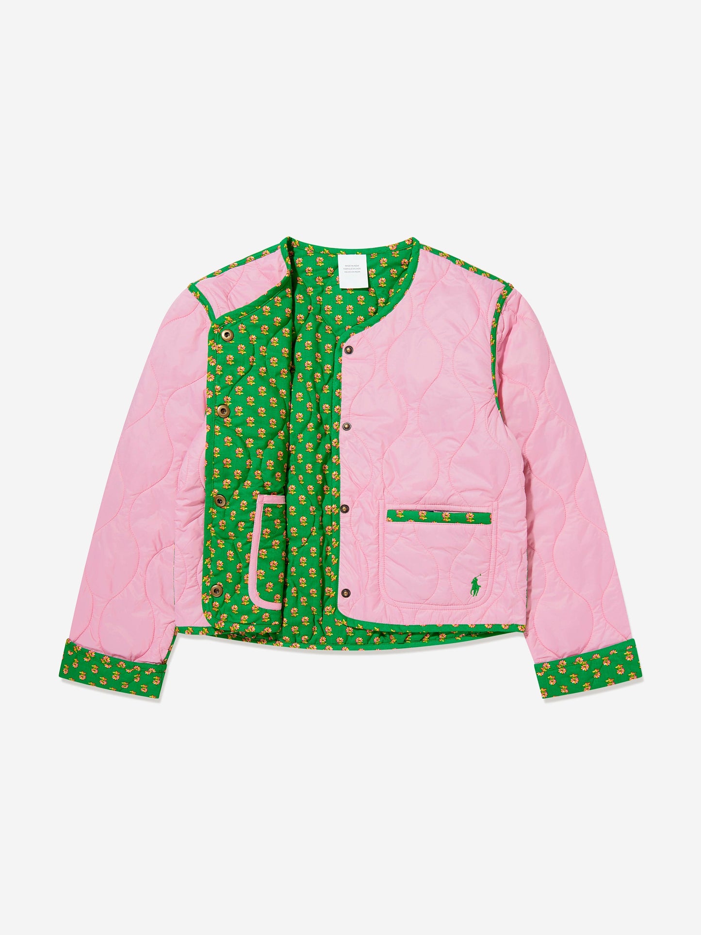 Ralph Lauren 女童双面绗缝夹克（粉色）