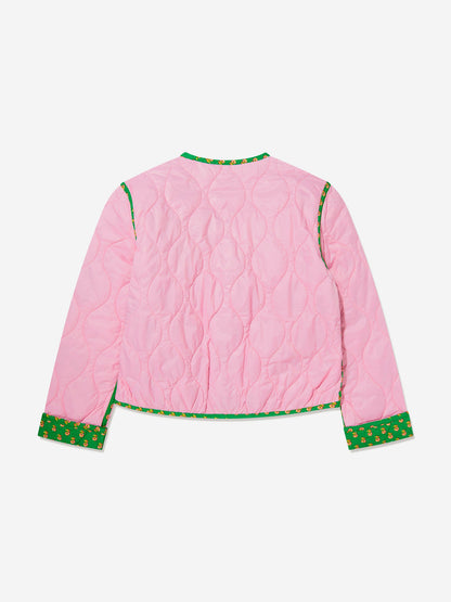 Ralph Lauren 女童双面绗缝夹克（粉色）