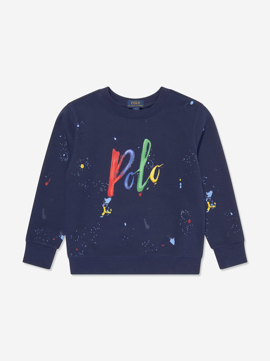 海军蓝男童 Polo 衫