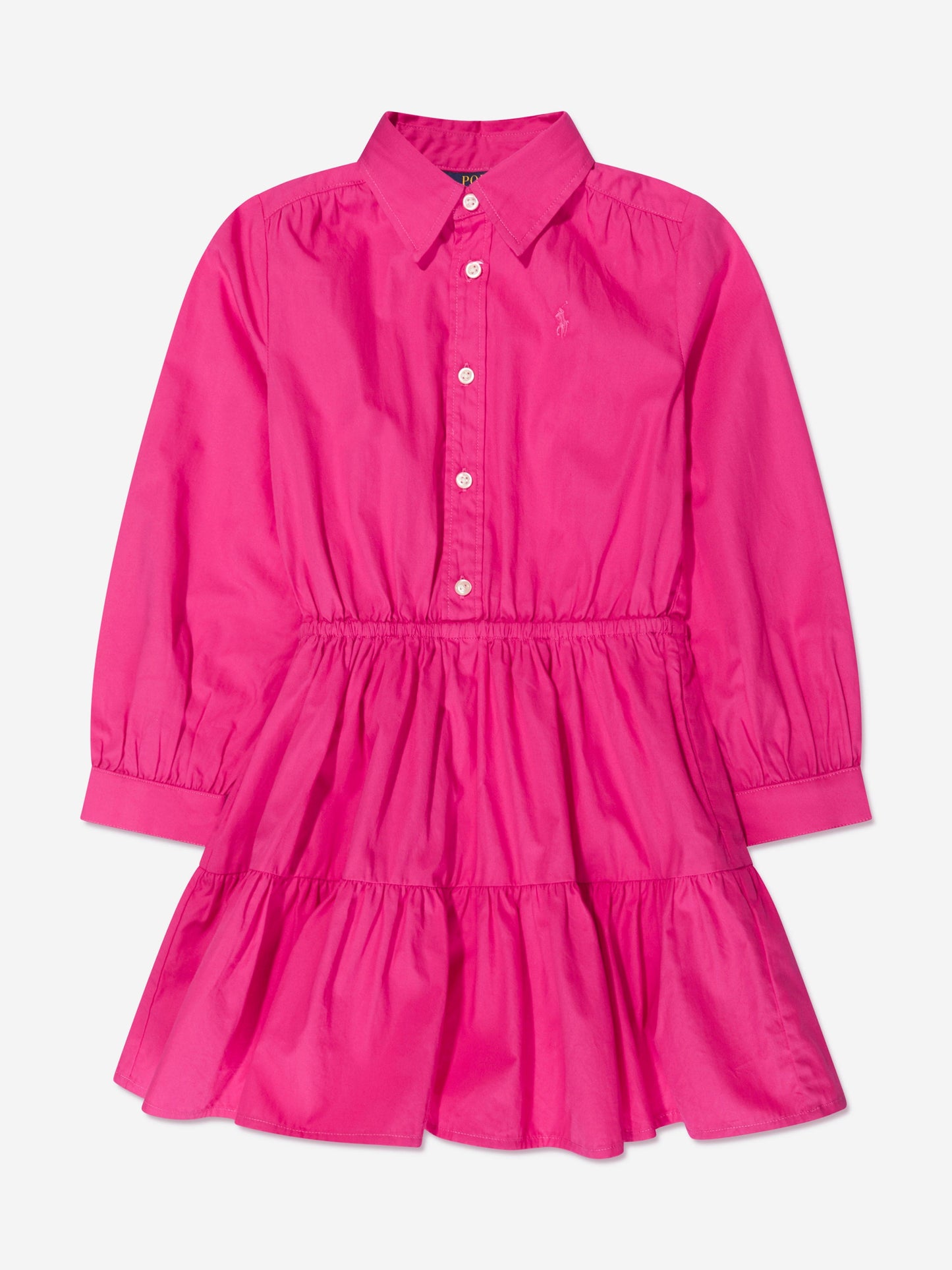 Ralph Lauren 女童粉色多层衬衫裙
