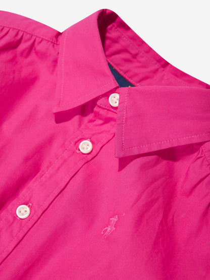 Ralph Lauren 女童粉色多层衬衫裙