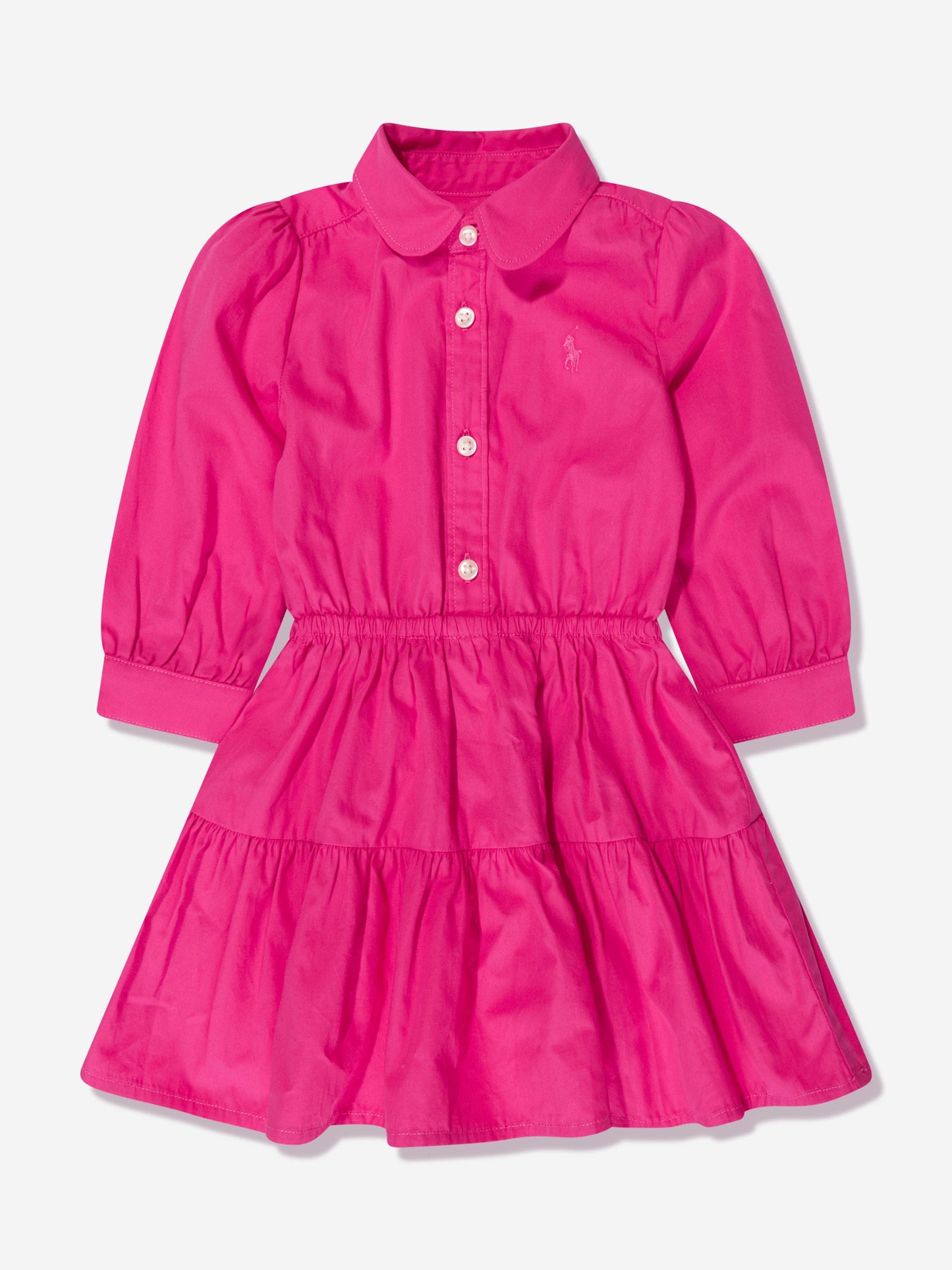 Ralph Lauren 女童粉色多层衬衫裙