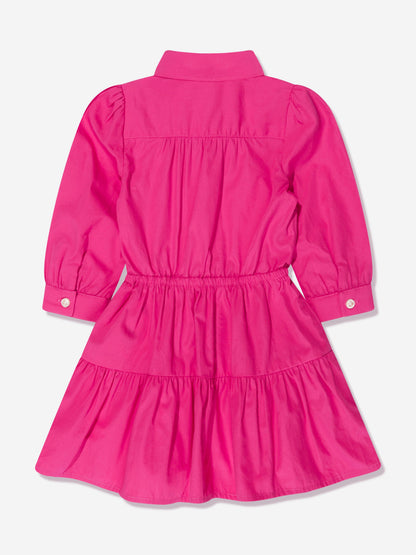Ralph Lauren 女童粉色多层衬衫裙