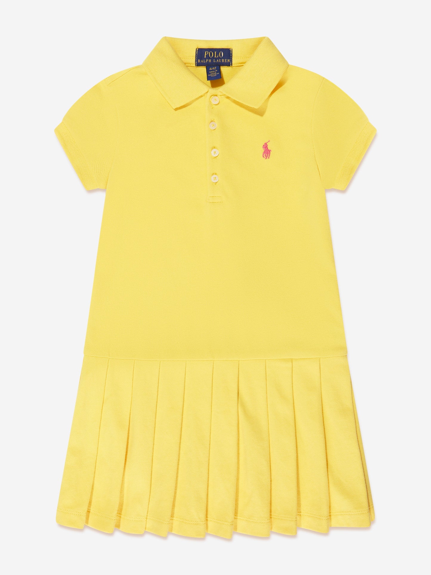 女童黄色 Polo 衫