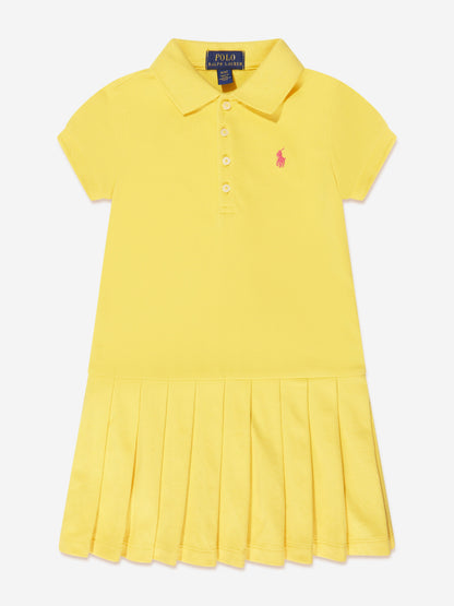 Ralph Lauren 女童黄色 Polo 连衣裙