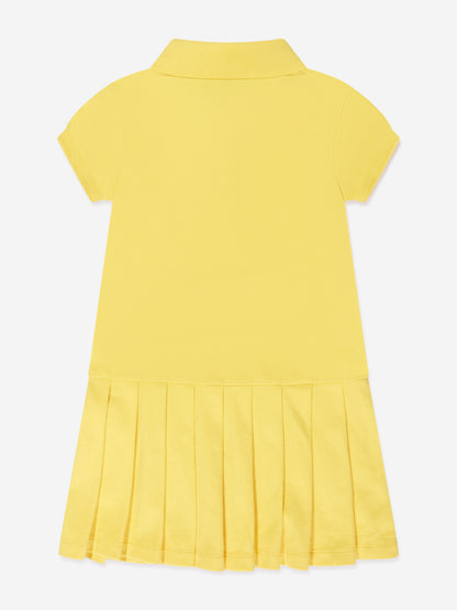Ralph Lauren 女童黄色 Polo 连衣裙