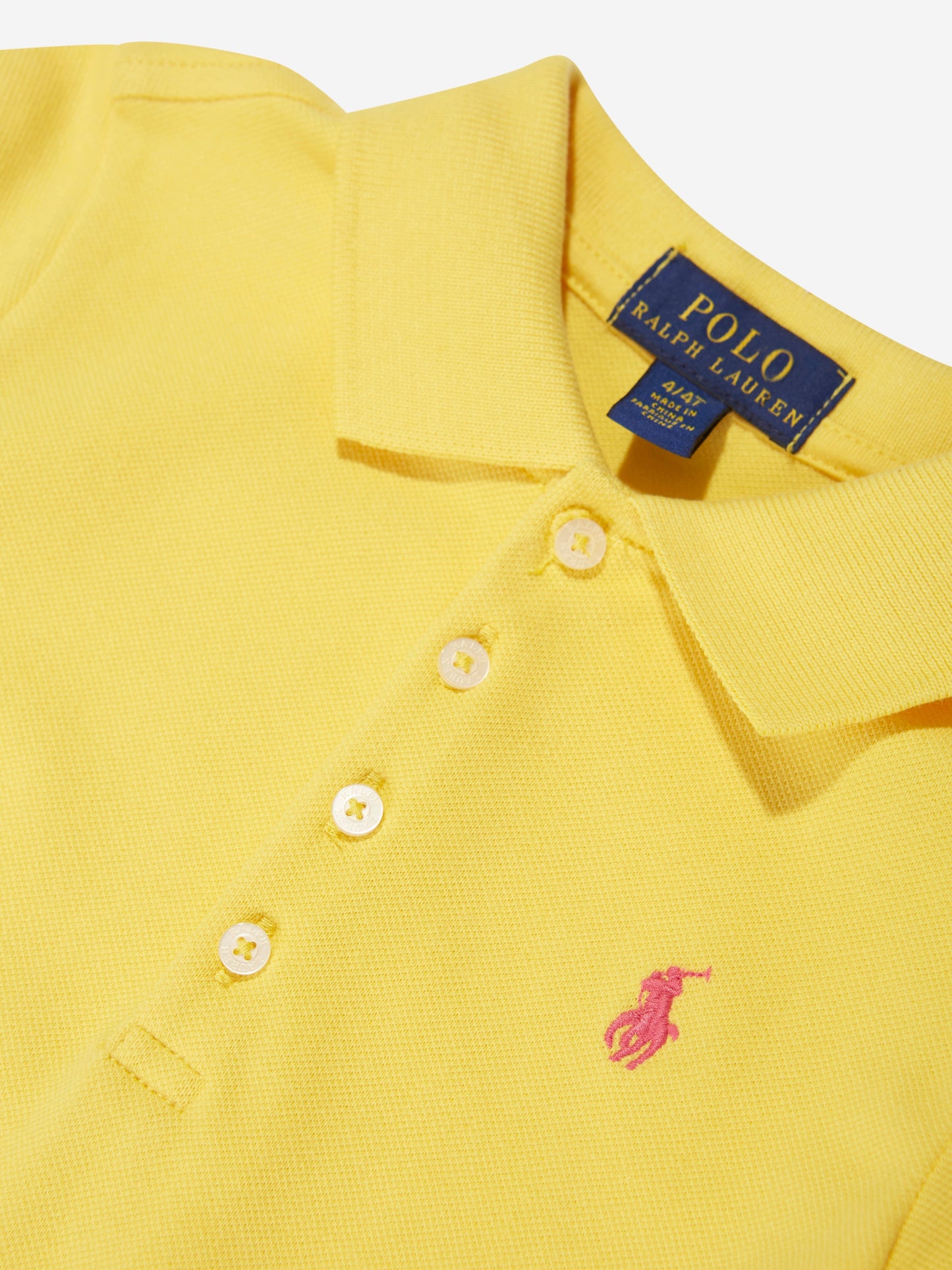 女童黄色 Polo 衫