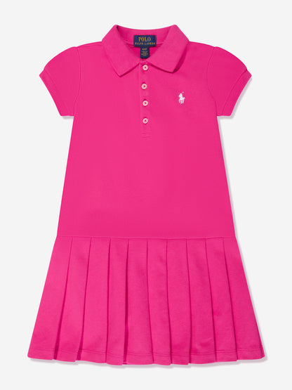 女童粉色 Polo 裙