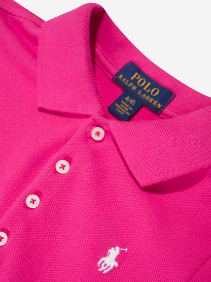 女童粉色 Polo 裙