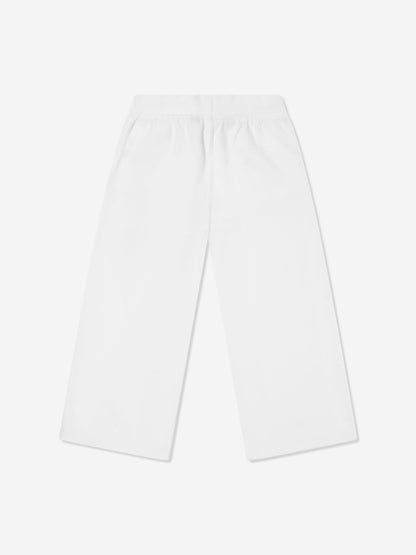 Ralph Lauren 女童白色徽标慢跑裤