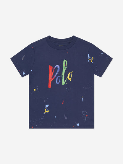 男童海军蓝 Polo T 恤