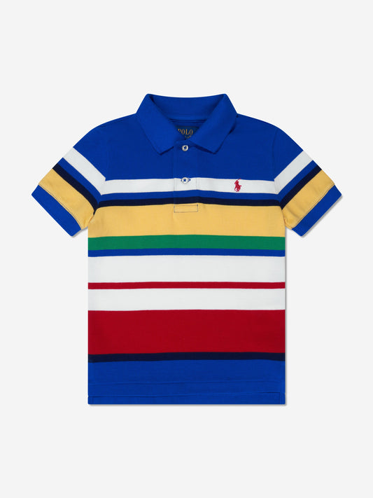 男童条纹 Polo 衫（多色）