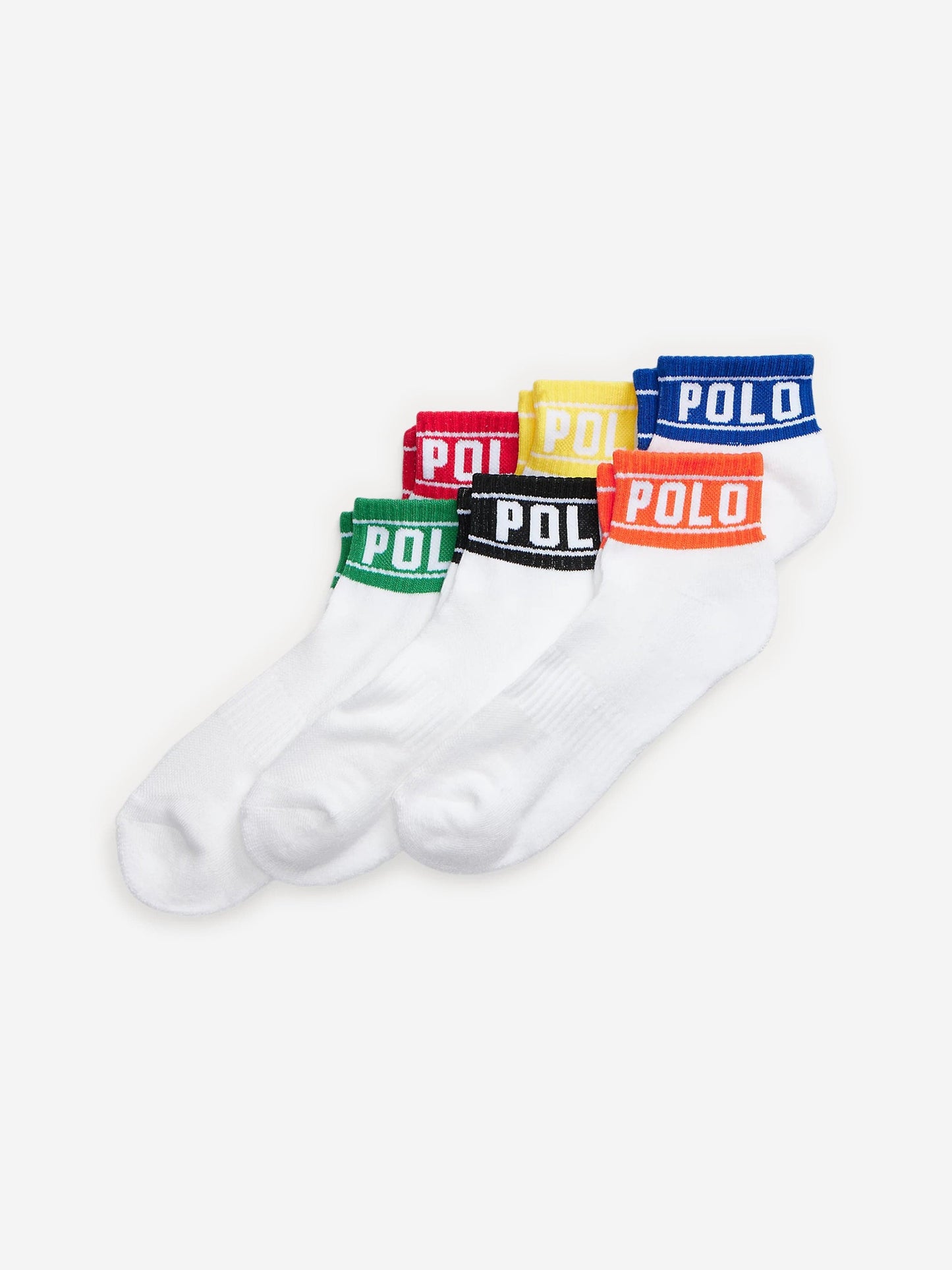 Ralph Lauren 男童 Polo 条纹袜子 6 双装（多色）