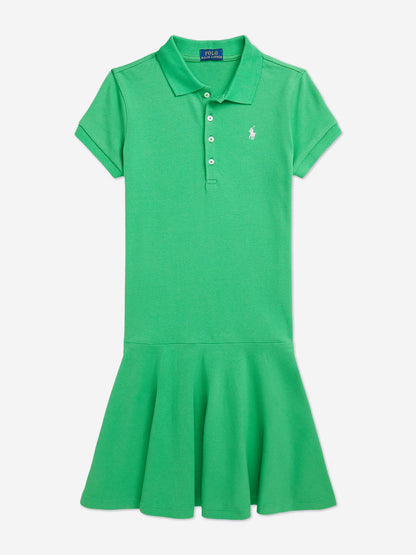 Ralph Lauren 女童绿色 Polo 连衣裙