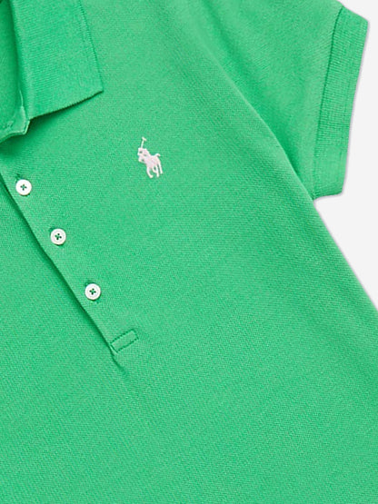 Ralph Lauren 女童绿色 Polo 连衣裙